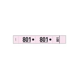Carnet de 50 tickets vestiaires numérotés de 3 volets (dont 2 volets avec trous) - Format 20x3 cm - Rose - EXACOMPTA photo du produit