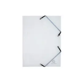 Chemise à élastique 3 rabats Polypropylène 5/10e Crystal - A4 - Cristal - EXACOMPTA photo du produit