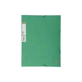 Chemise 3 rabats à élastique carte recyclée 380g/m2 Forever - A4 - Vert foncé - EXACOMPTA photo du produit