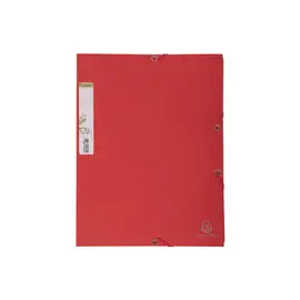 Chemise 3 rabats à élastique carte recyclée 380g/m2 Forever - A4 - Rouge - EXACOMPTA photo du produit