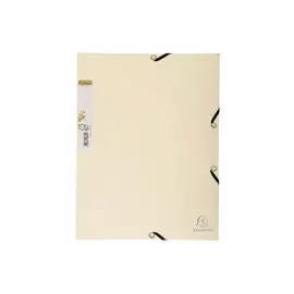 Chemise 3 rabats à élastique carte recyclée 380g/m2 Forever - A4 - Sable - EXACOMPTA photo du produit