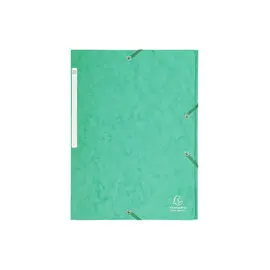 Chemise à élastiques Maxi capacity carte lustrée 425gm² - A4 - Vert - EXACOMPTA photo du produit