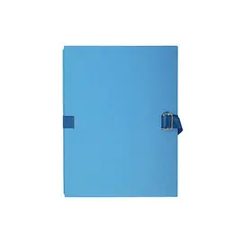 Chemise dos extensible avec rabat papier - 24x32cm - Bleu clair - EXACOMPTA photo du produit