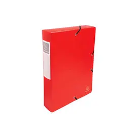Boite de Classement Exabox Dos 60mm polypropyl&egrave;ne 7/10e OPAK - A4 - Rouge - EXACOMPTA photo du produit