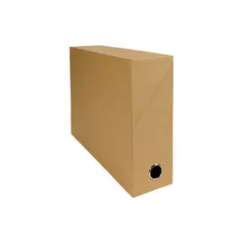 Boite transfert Dos 90mm papier toilé - Havane - EXACOMPTA photo du produit