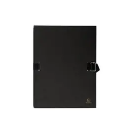 Chemise dos extensible avec rabat papier - 24x32cm - Noir - EXACOMPTA photo du produit