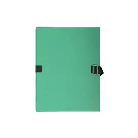 Chemise dos extensible avec rabat papier - 24x32cm - Vert clair - EXACOMPTA photo du produit