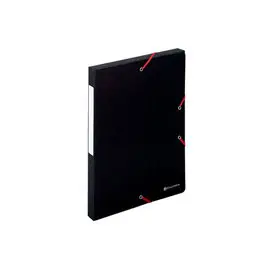 Boite de classement Exabox Dos 25mm Carte lustrée Scotten - A4 - Noir - EXACOMPTA photo du produit