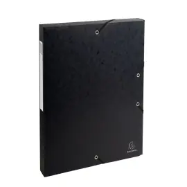 Boite de classement Exabox Dos 25mm Carte lustr&eacute;e - A4 - Noir - EXACOMPTA photo du produit