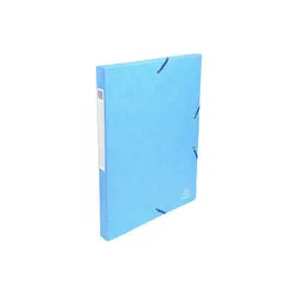 Boite de classement Exabox Dos 25mm Carte lustrée - A4 - Turquoise - EXACOMPTA photo du produit