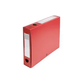 Boite de classement à pression Dos 60mm polypropylène 7/10e Opaque - A4 - Rouge - EXACOMPTA photo du produit