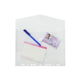 Sachet de 5 pochettes-enveloppes perforées polypropylène - A4 - Incolore - EXACOMPTA photo du produit