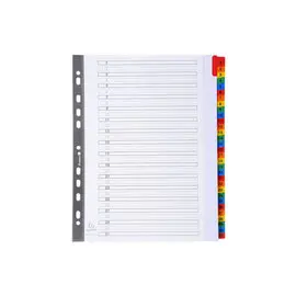 Intercalaires Imprimés numériques carte blanche 160g- 31 positions - A4 Maxi - Blanc - EXACOMPTA photo du produit