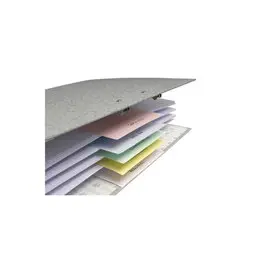 Paquet 100 fiches intercalaires horizontales unies perforées - 105x240mm - Couleurs assorties - EXACOMPTA photo du produit