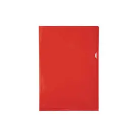 Sachet de 10 pochettes coin PVC lisse haute résistance 13/100e - A4 - Rouge - EXACOMPTA photo du produit