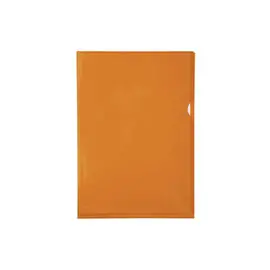 Etui carton de 100 pochettes coin PVC lisse haute résistance 13/100e - A4 - Orange - EXACOMPTA photo du produit