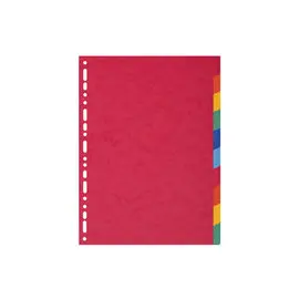 Intercalaires carte lustrée 225g 10 positions - A4 - EXACOMPTA photo du produit