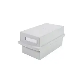 Boîte à fiches "K" DIN A7 - Gris lumière - EXACOMPTA photo du produit