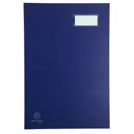 Parapheur direction dos &agrave; soufflets 24x35cm - 20 compartiments - Bleu - EXACOMPTA photo du produit