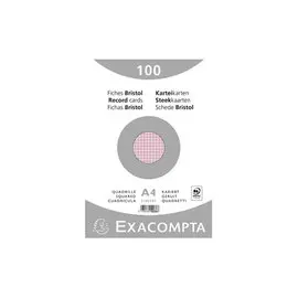 Exacompta - Paquet de 50 Flashcards sous film + anneau - bristol ligné  perforé - format A6 - Couleurs assorties