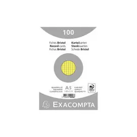EXACOMPTA Bloc 40 fiches bristol Couleur perforées 125 x 200 mm - 5 x 5  PEFC 205 g - Couverture enveloppée Carte 240 g - Cdiscount Beaux-Arts et  Loisirs créatifs
