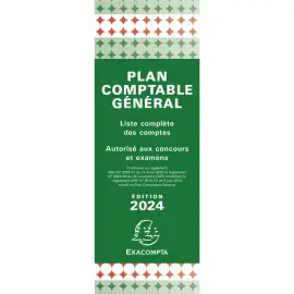 Plan comptable g&eacute;n&eacute;ral accord&eacute;on 19x7,5cm - EXACOMPTA photo du produit