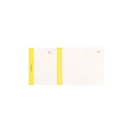 Bloc vendeur à bande couleur 100 feuillets double numérotage - Format 6 ,6x13,5 cm - Jaune - EXACOMPTA photo du produit