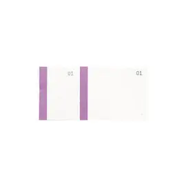 Bloc vendeur à bande couleur 100 feuillets double numérotage - Format 6 ,6x13,5 cm - Violet - EXACOMPTA photo du produit