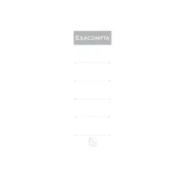 Paquet 10 &eacute;tiquettes classeur a levier dos de 80mm - Blanc - EXACOMPTA photo du produit