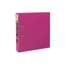 Classeur à levier Prem'Touch intérieur et extérieur en polypropylène - Dos 80mm - A4 maxi. - Framboise - EXACOMPTA photo du produit
