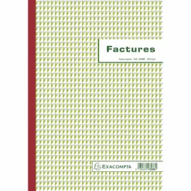 Manifold Factures avec mention TVA 29,7x21cm 50 feuillets tripli autocopiants - EXACOMPTA photo du produit