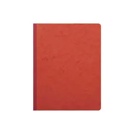 Piqûre 32x25cm 6 colonnes sur 1 page 31 lignes 80 pages - Rouge - EXACOMPTA photo du produit
