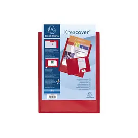 Chemise de présentation polypropylène souple Krea Cover - A4 - Rouge - EXACOMPTA photo du produit