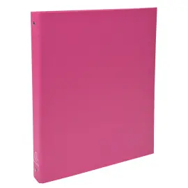 Classeur rembord&eacute; polypropyl&egrave;ne 4 anneaux 30mm - A4 - Rose - EXACOMPTA photo du produit