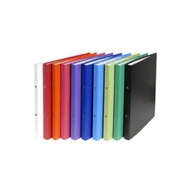 Classeur rembordé polypropylène 2 anneaux 15mm - A4 - Couleurs assorties - EXACOMPTA photo du produit