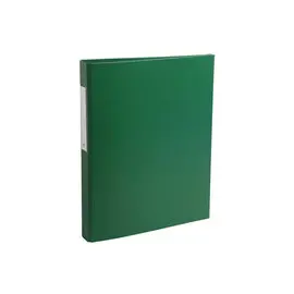 Classeur rembordé polypropylène 2 anneaux ronds de 25mm sur 3eme de couverture - Vert - EXACOMPTA photo du produit