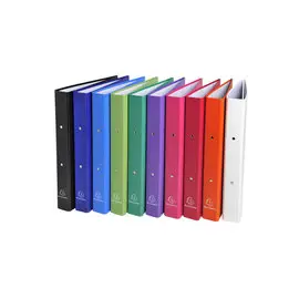 Classeur rembordé polypropylène 2 anneaux 30mm - A4 - Couleurs assorties - EXACOMPTA photo du produit