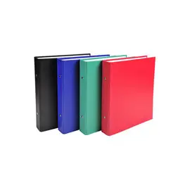 Classeur rembordé polypropylène format ecolier 2 anneaux 25mm - 230x215mm - Couleurs assorties - EXACOMPTA photo du produit