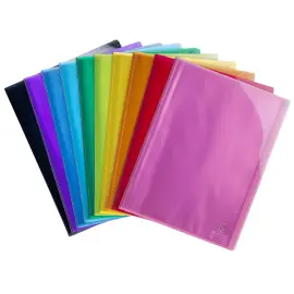 Prot&egrave;ge-documents en polypropyl&egrave;ne semi rigide IDERAMA PP 40 vues - A4 - Couleurs assorties - EXACOMPTA photo du produit