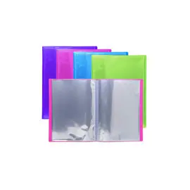 Prot&egrave;ge-documents en polypropyl&egrave;ne semi rigide IDERAMA PP 120 vues - A4 - Couleurs assorties - EXACOMPTA photo du produit