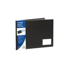 Prot&egrave;ge-documents premium PVC Goldline&reg; 48 vues - A3 paysage - Noir - EXACOMPTA photo du produit