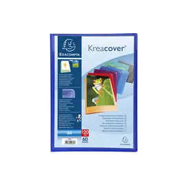 Protège-documents en polypropylène semi rigide Kreacover® Opaque 120 vues - A4 - Couleurs assorties - EXACOMPTA photo du produit