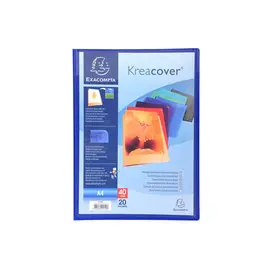 Protège-documents en polypropylène semi rigide Kreacover® Opaque 40 vues - A4 - Couleurs assorties - EXACOMPTA photo du produit