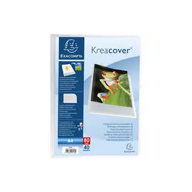 Protège-documents en polypropylène semi rigide Kreacover® Chromaline 80 vues - A4 - Cristal - EXACOMPTA photo du produit