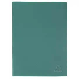 Prot&egrave;ge-documents en polypropyl&egrave;ne souple OPAK 20 vues - A4 - Vert fonc&eacute; - EXACOMPTA photo du produit