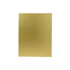 Livre d'or Balacron avec titre 100 pages blanches - 27x22 cm vertical - Or - EXACOMPTA photo du produit
