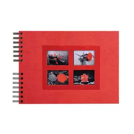 Album photos à spirales 50 pages noires Passion - 32x22 cm - Rouge - EXACOMPTA photo du produit