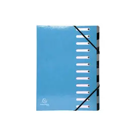 Trieur Harmonika Iderama 12 compartiments - Bleu clair - EXACOMPTA photo du produit