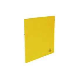 Classeur 2 anneaux 15mm Carte lustr&eacute;e - A4 - Jaune - EXACOMPTA photo du produit