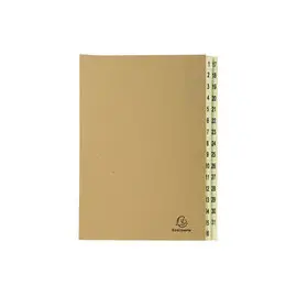 Trieur rigide 31 compartiments de 1 &agrave; 31 Forever kraft - A4 - Brun - EXACOMPTA photo du produit